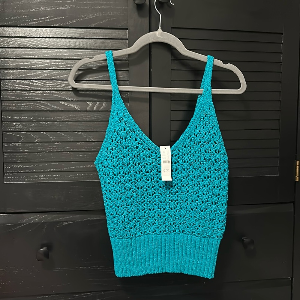 NWT crochet tank top